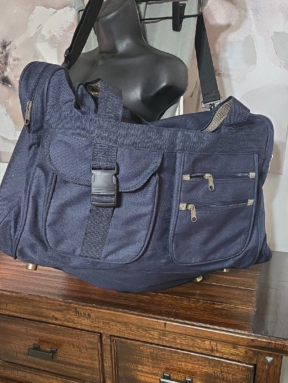 Large Navy Utility Duffel Bag